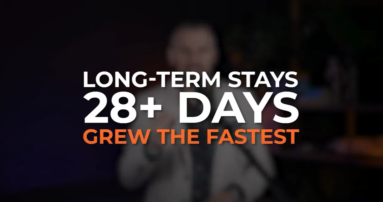 Long-term stays over 28 days are the fastest