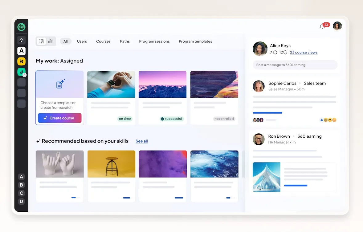 Dashboard 360learning