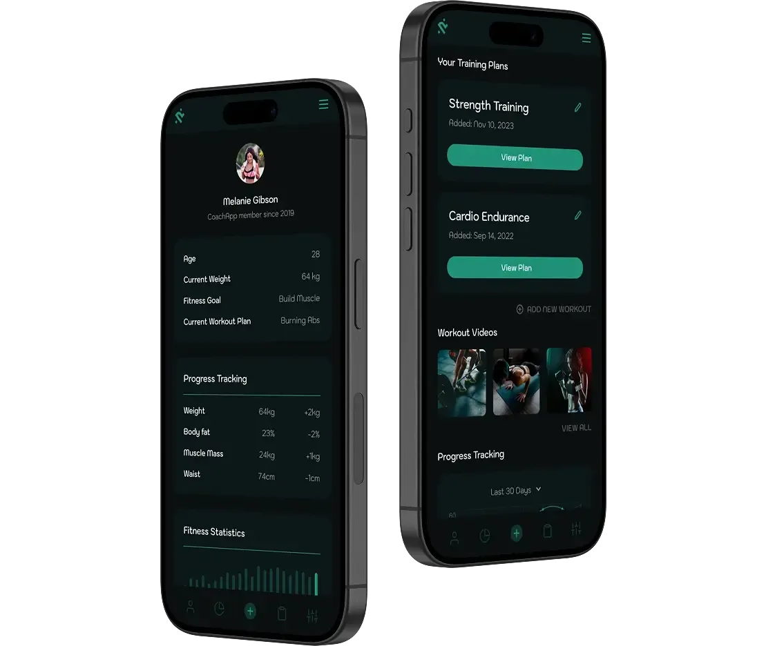 CoachApp - personal trainer app-mockup-desktop