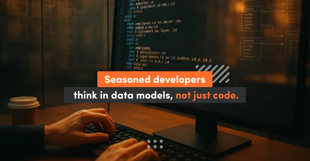 Hands with deskptop and coding