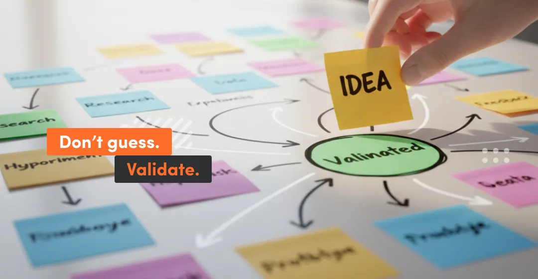 Board with notes and inscription to validate