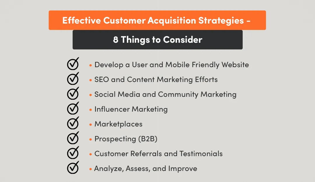 customer acquisition channels you can use in your marketing strategy