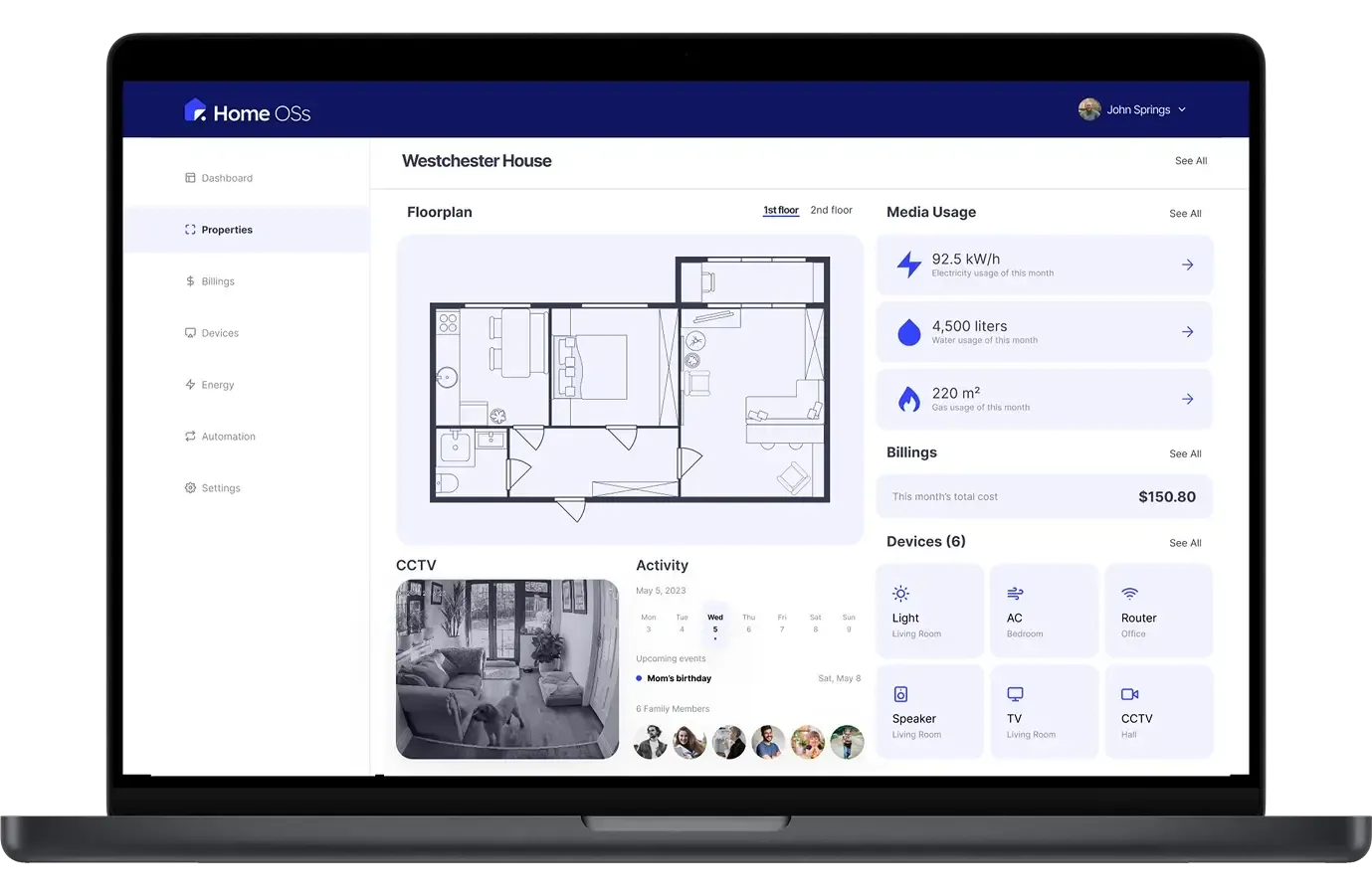 HomeOSs - smart home management-mockup-desktop
