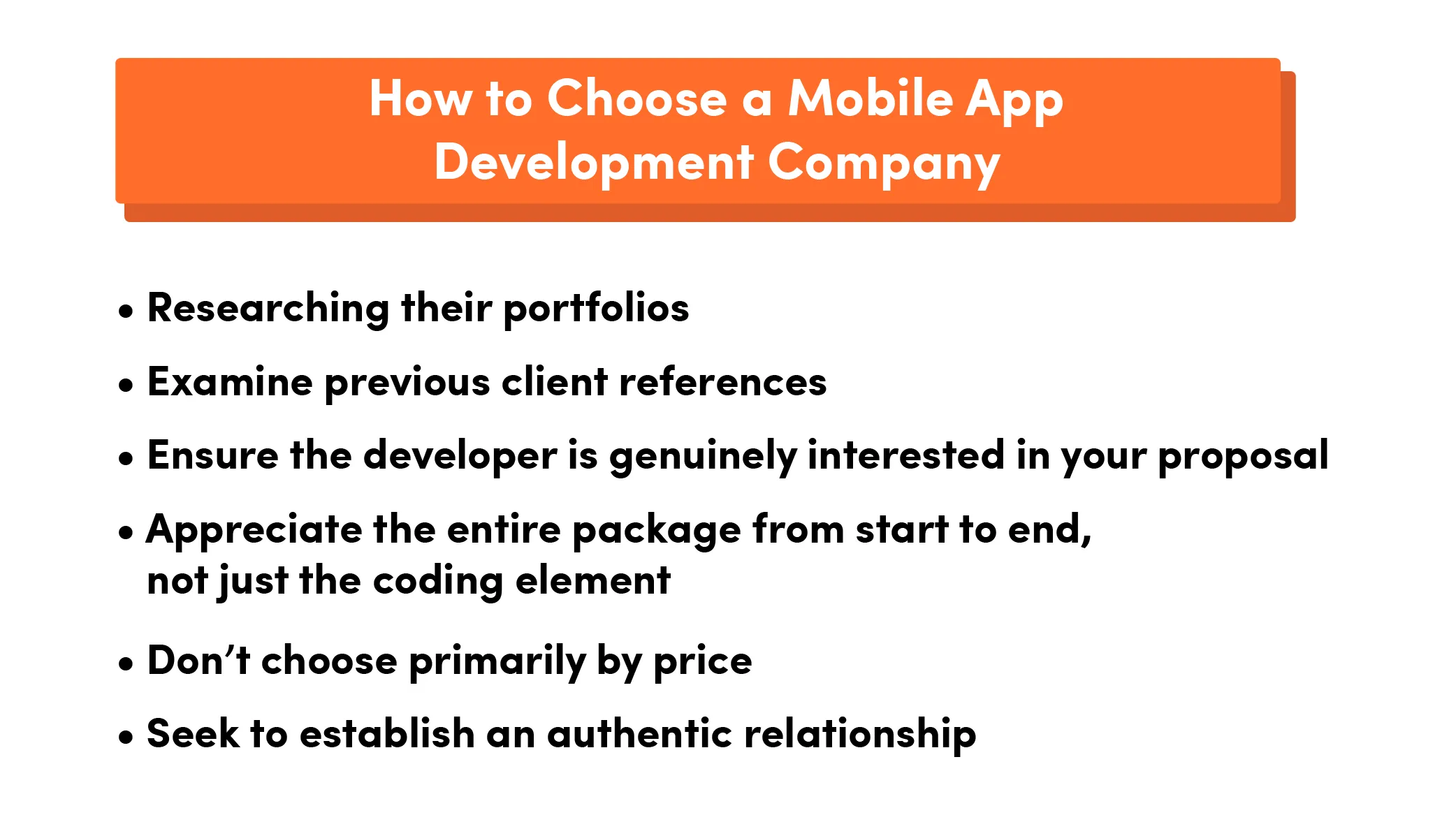 How to choose a mobile app development company