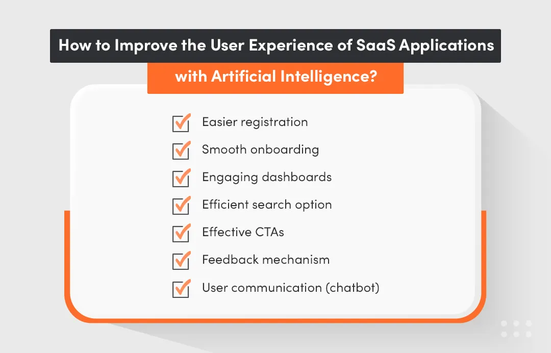 Developing SaaS applications and improving UX with artificial intelligence