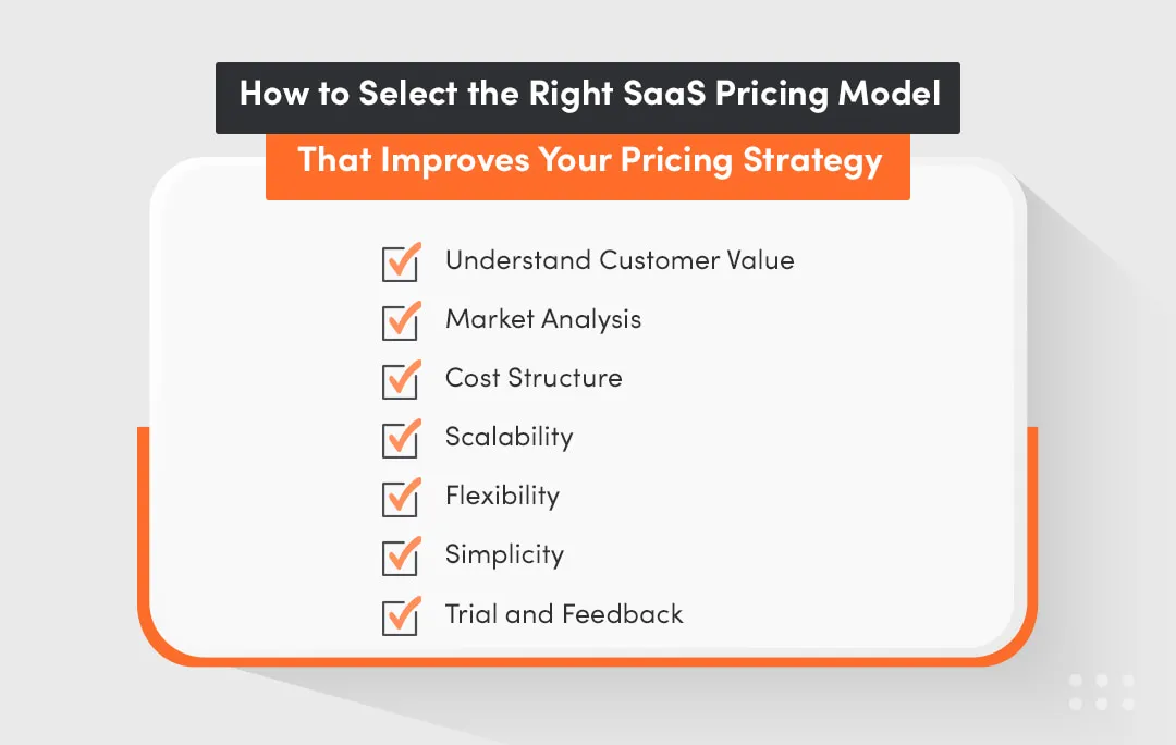 How to select the right SaaS pricing models to improve SaaS pricing strategy