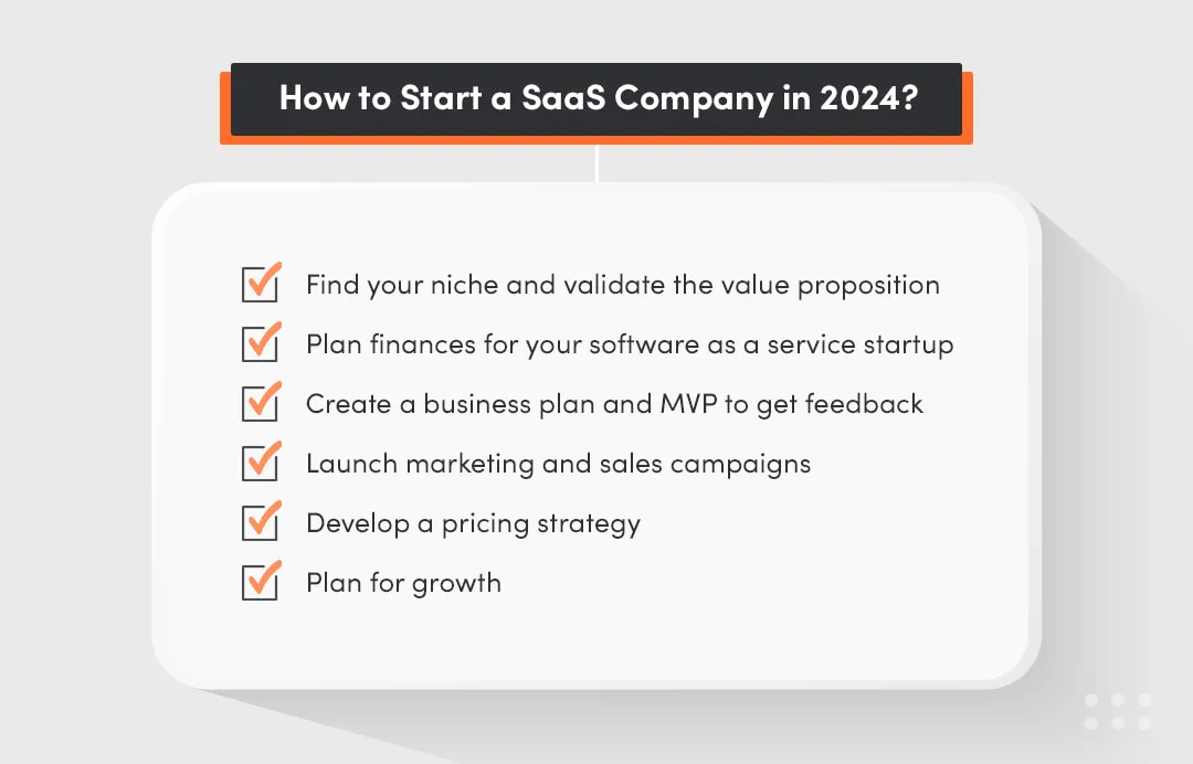 how to start a saas company in 2024 - technical expertise for saas products