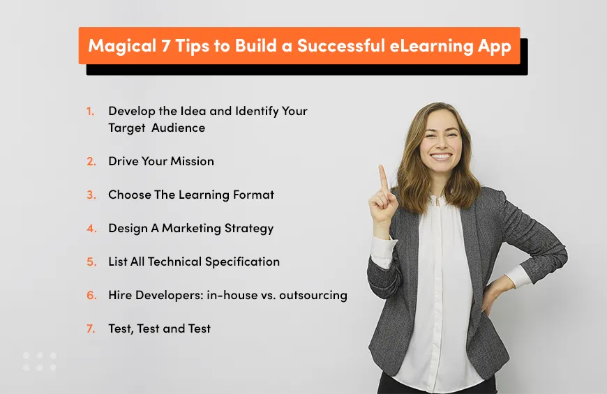 Tips to build a elearning app
