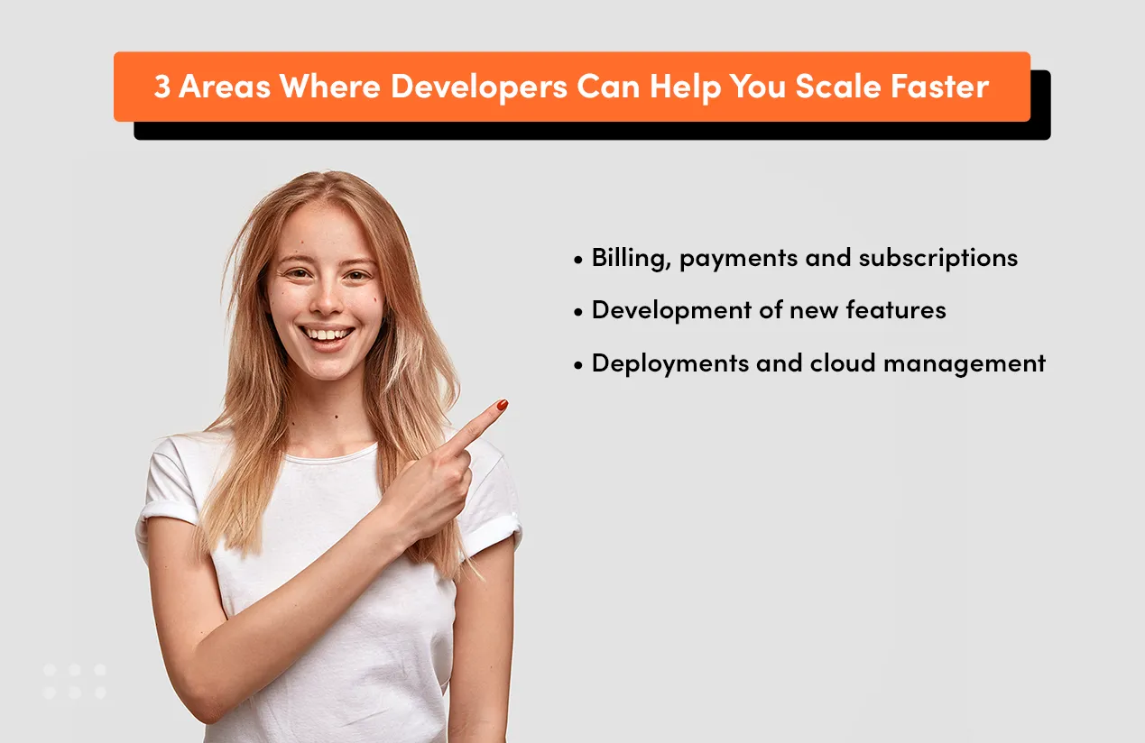 Areas where software engineers can help you scale faster