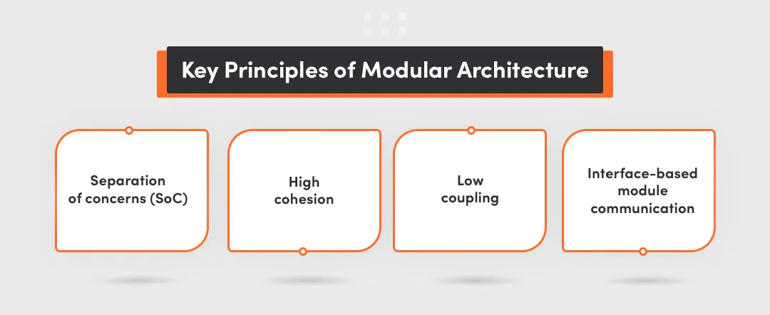 key principles of modular architecture in software engineering