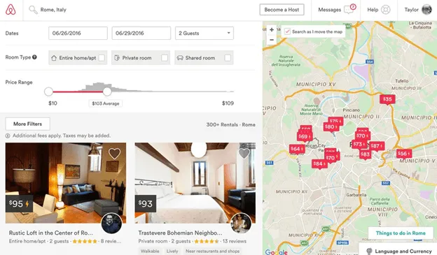 Adding maps and pinning the locations on sites like airbnb