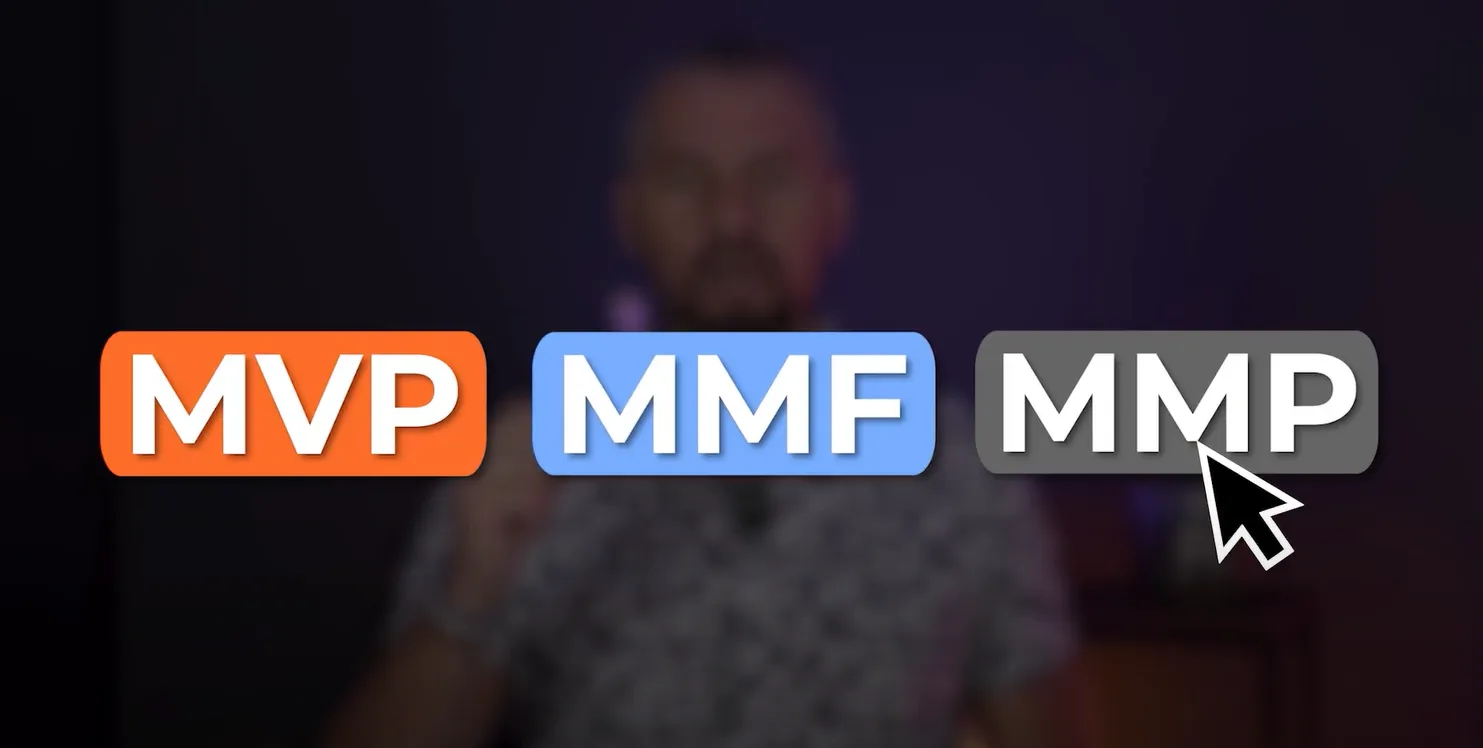 An arrow that points to the minimal marketable product