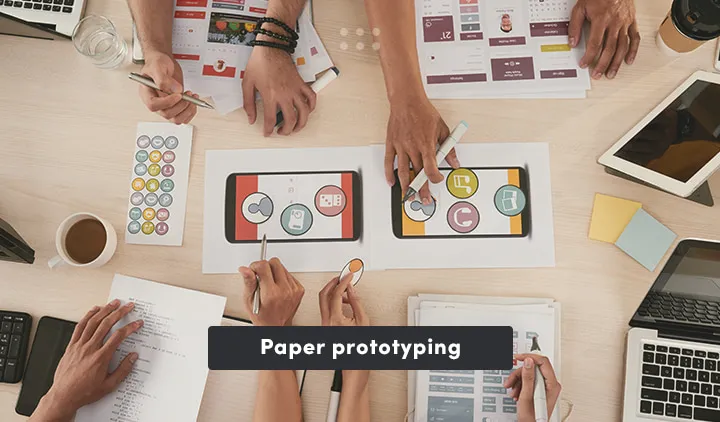 Ways of preparing a initial prototype - Sketches and diagram, Storyboards, Role play, Paper prototyping