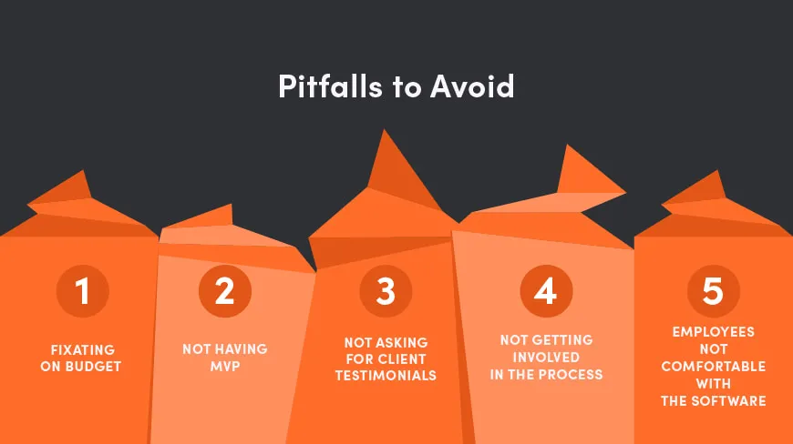 5 Pitfalls to Avoid while choose software vendors