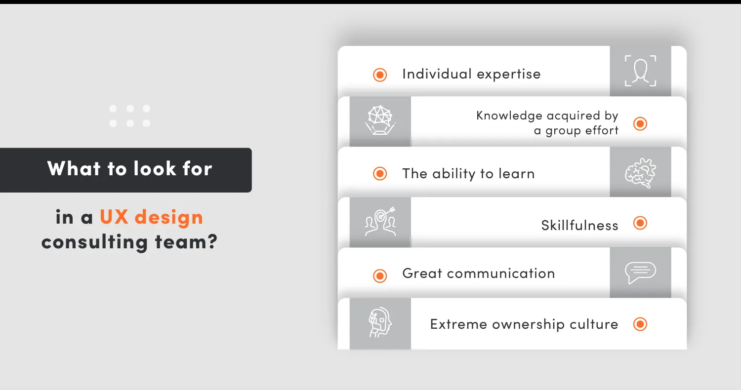 Design skills and communications - What to look for in a UX design consulting team