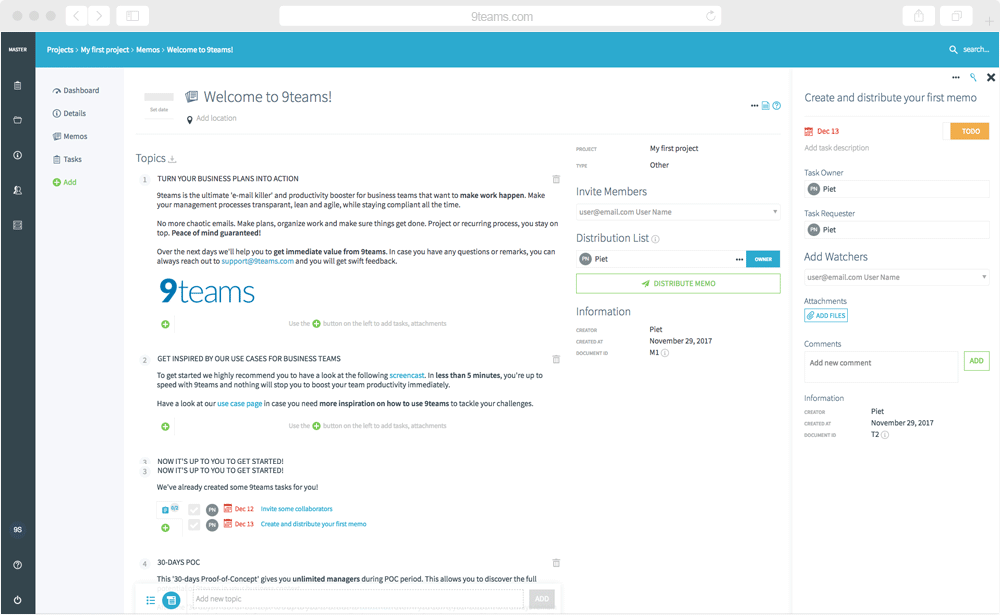 PLATTFORM FÜR DIE ZUSAMMENARBEIT VON UNTERNEHMEN