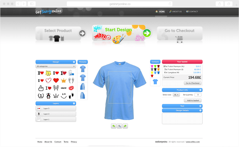 Get Shirty Online - screen