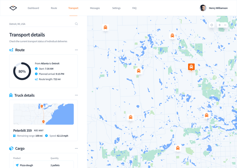 Automated Fleet Reporting - screen