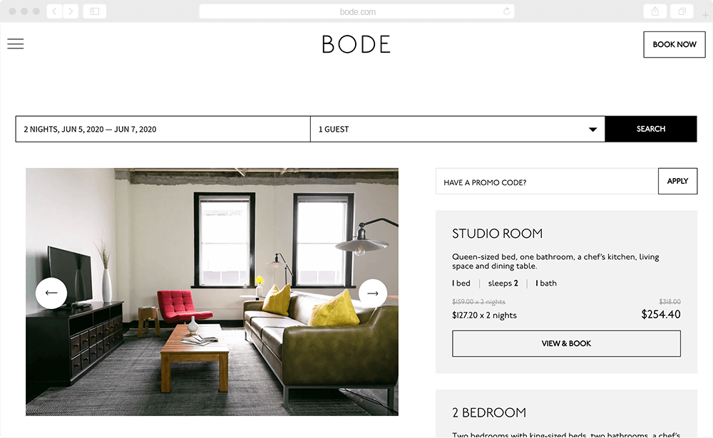 Bode - screen
