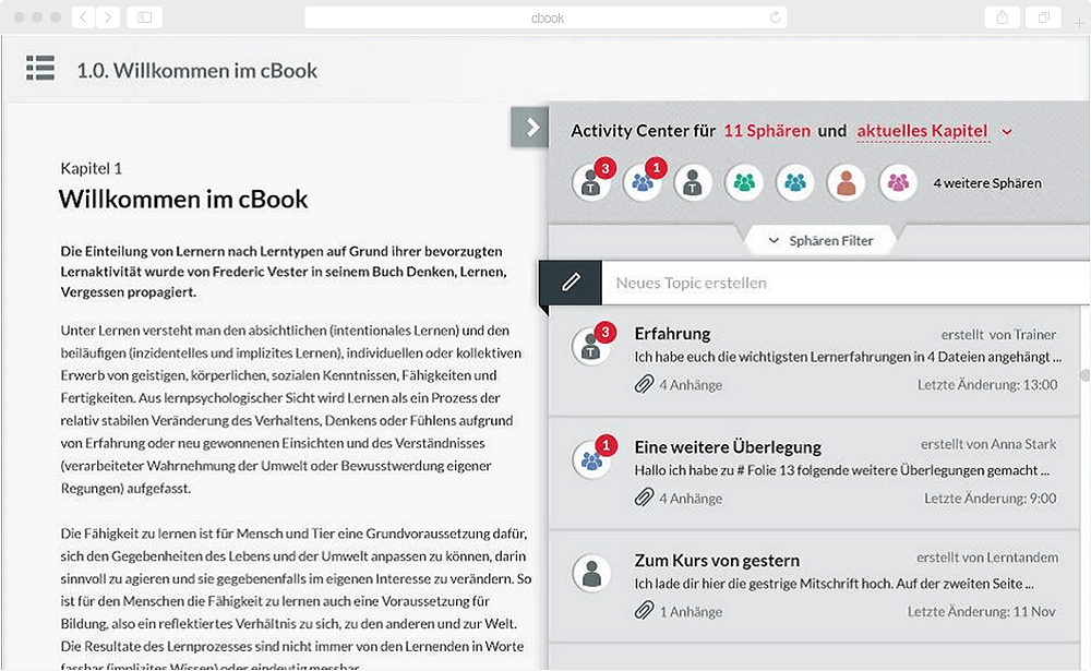 Cbook - screen