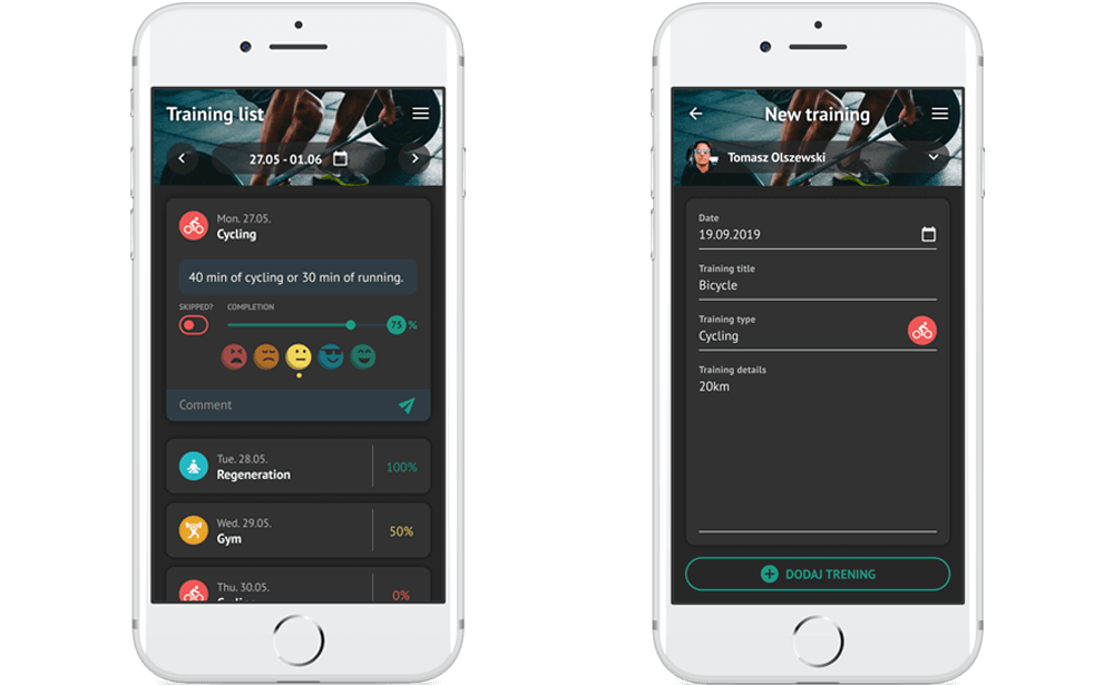 CoachApp - screen