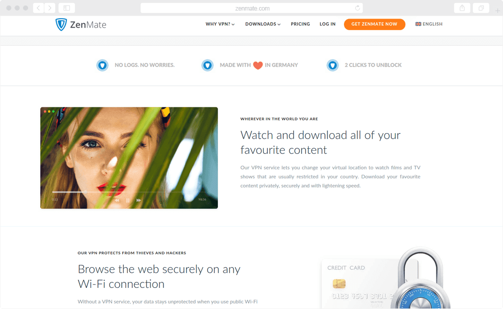 ZenMate - screen